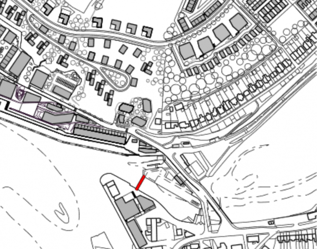 Footbridge location Footbridge location